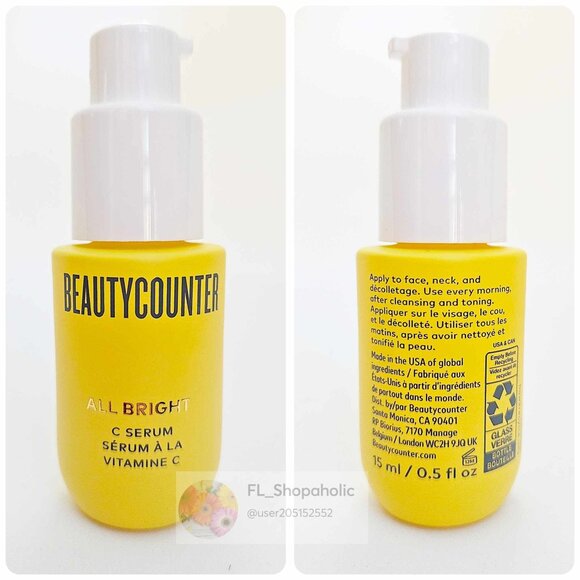 *Beautycounter* All - Bright Vitamin-C serum- HALF SIZE - NEW! - Picture 1 of 4